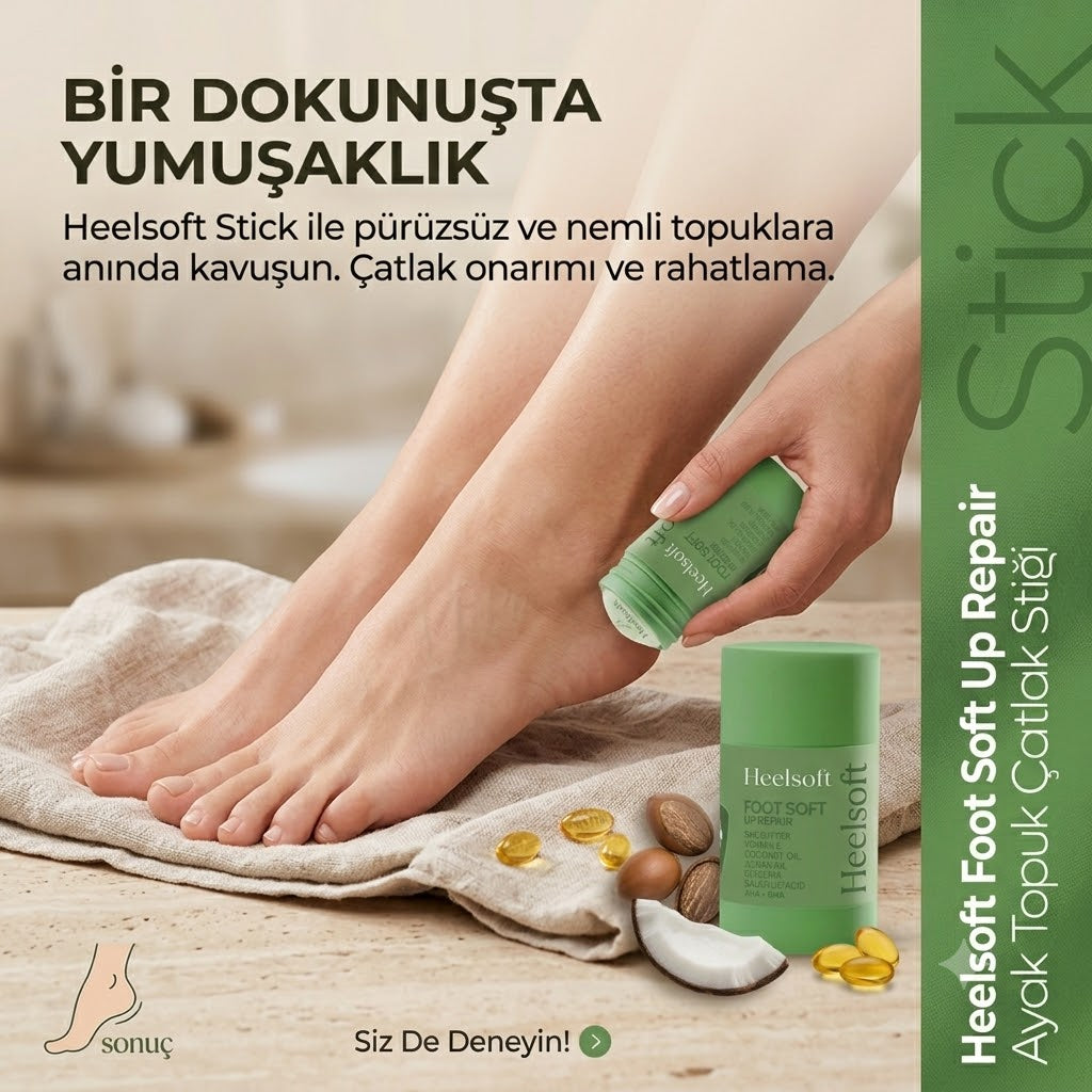 Heelsoft Topuk Nemlendirici & Çatlak Giderici Stick – 40 gr